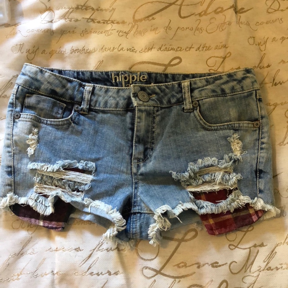 Hippie laundry jean shorts
